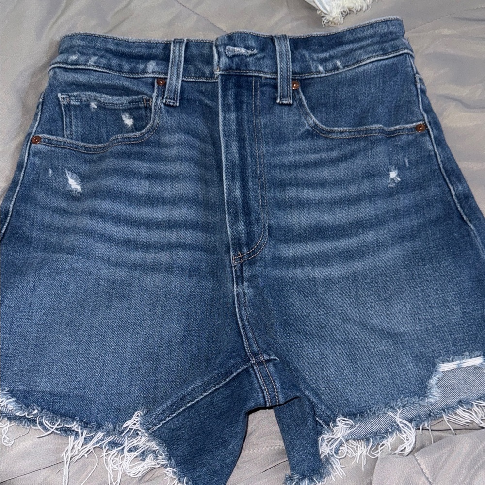 PAIGE Blue Denim Shorts